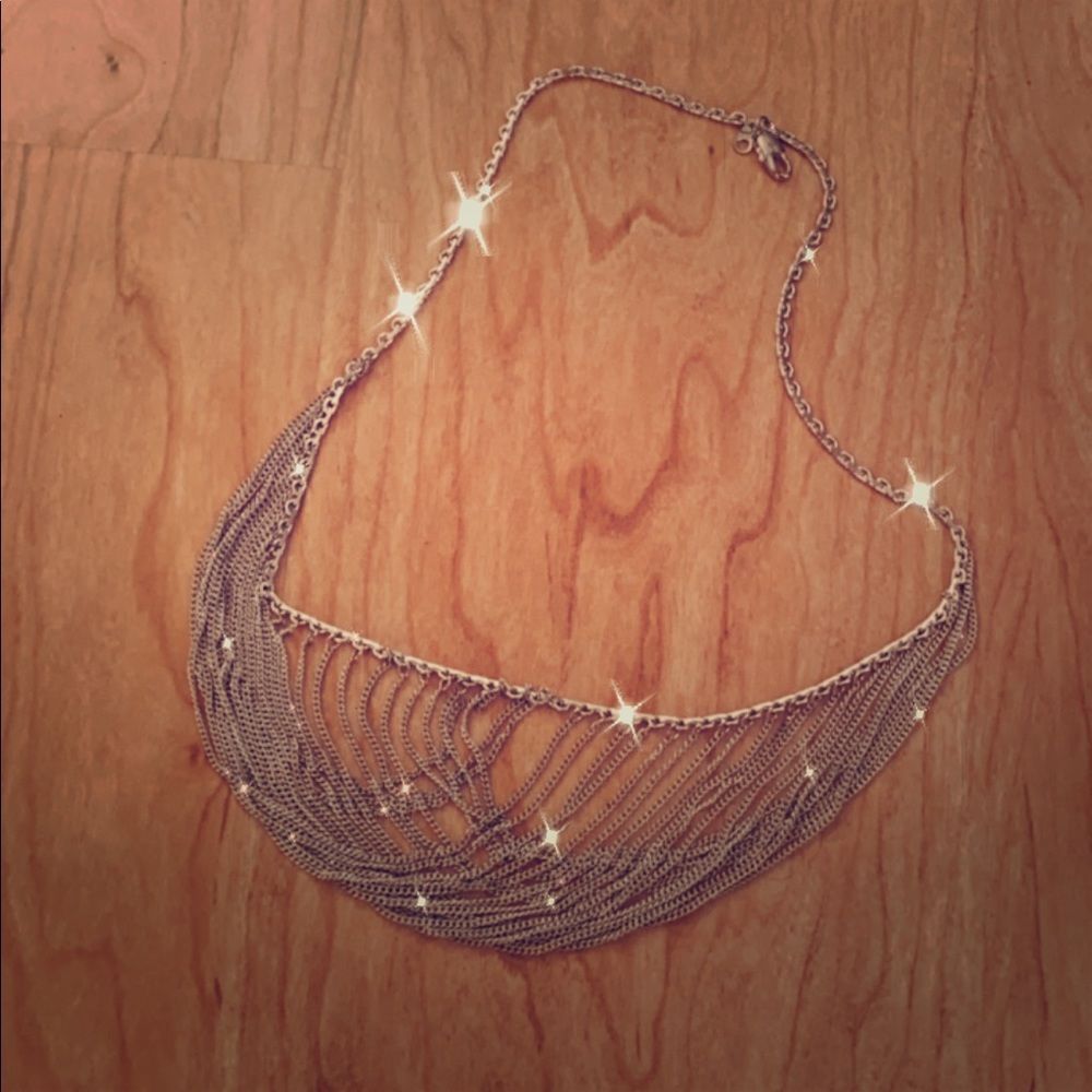 Beautiful Multi Thread Silver Necklace ✨💕